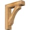 Ekena Millwork Imperial Block Rough Sawn Bracket w/ Offset Brace, Western Red Cedar, 8"W x 32"D x 38"H BKT0806X32X38IMP05RWR - alternate 1